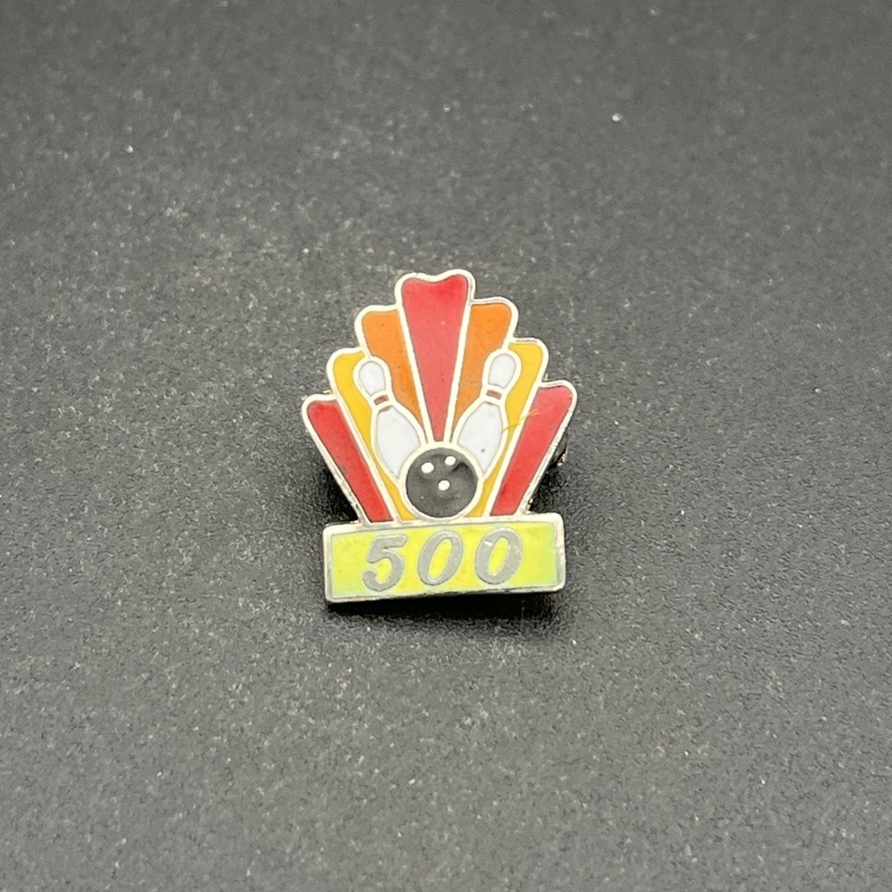 Bowling 500 Award Ball Pins Lapel Hat Pin